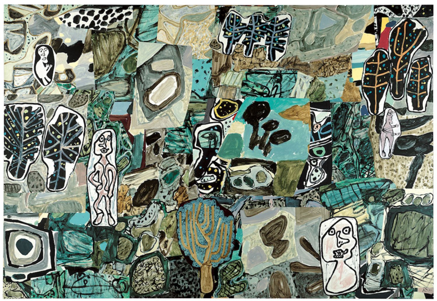 Dubuffet, «La riante contrée», 1977